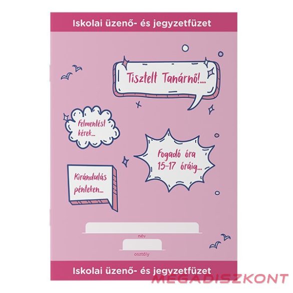 Üzenő- és jegyzetfüzet ICO Student A/5 32 lapos iskolai