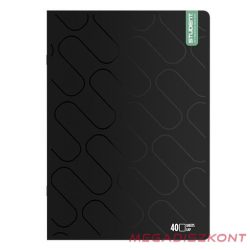 Füzet sima ICO Student Black Prémium A/4 40 lapos