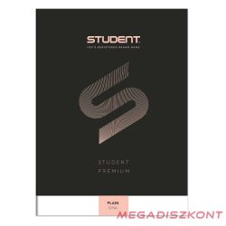 Füzet sima ICO Student Black Prémium A/4 32 lapos