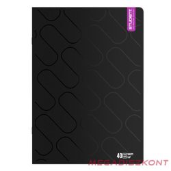 Füzet vonalas ICO Student Black Prémium A/4 40 lapos