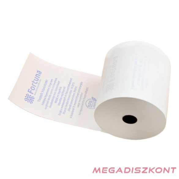 Thermo tekercs FORTUNA Premium 55 g 80x80mm/12 76 fm BPA mentes