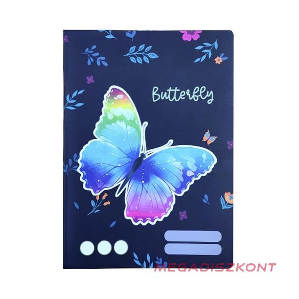 Füzet kockás OXY A/5 32 lapos 27-32 Butterfly