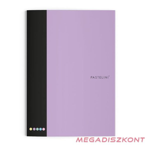 Füzet vonalas PASTELINI A/4 40 lapos extra kapcsos lila