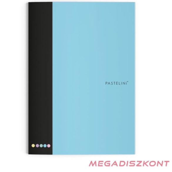 Füzet vonalas PASTELINI 444 A/4 40 lapos extra kapcsos kék