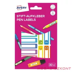   Etikett AVERY 50 mm x 10 mm tollcímke színes vicces 30 címke/csomag 2 íves