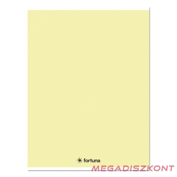 Füzet kockás FORTUNA Monocolor A/4 32 lapos 87-32 pasztell sárga