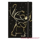 Jegyzetfüzet vonalas COOLPACK Stitch Gold 3. A/5 80 lapos gumis