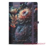 Notesz vonalas STREET Flowers Blossom A/5 96 lapos gumis keményfedelű