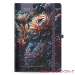 Notesz vonalas STREET Flowers Blossom A/5 96 lapos gumis keményfedelű