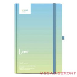   Notesz vonalas STREET Dictionary Love A/5 96 lapos gumis keményfedelű
