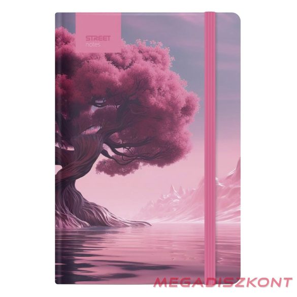 Notesz vonalas STREET Tress edition journey A/5 96 lapos gumis keményfedelű