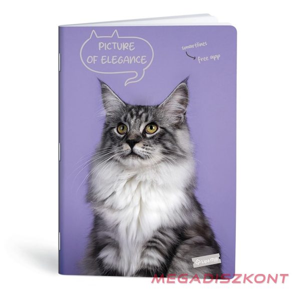 Füzet vonalas LIPAMILL A/4 40 lapos Pets