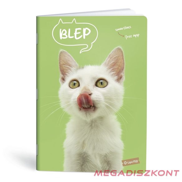 Füzet vonalas LIPAMILL A/4 40 lapos Pets