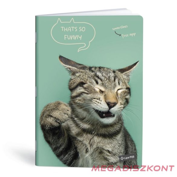 Füzet vonalas LIPAMILL A/4 40 lapos Pets