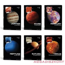 Füzet vonalas LIPAMILL A/4 40 lapos Planet vibe