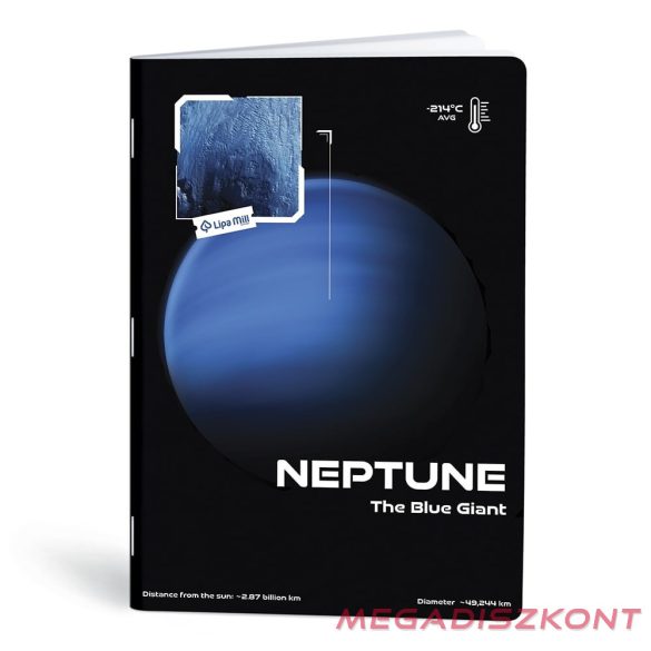 Füzet vonalas LIPAMILL A/4 40 lapos Planet vibe