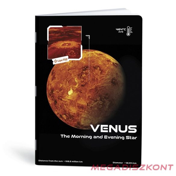 Füzet vonalas LIPAMILL A/4 40 lapos Planet vibe