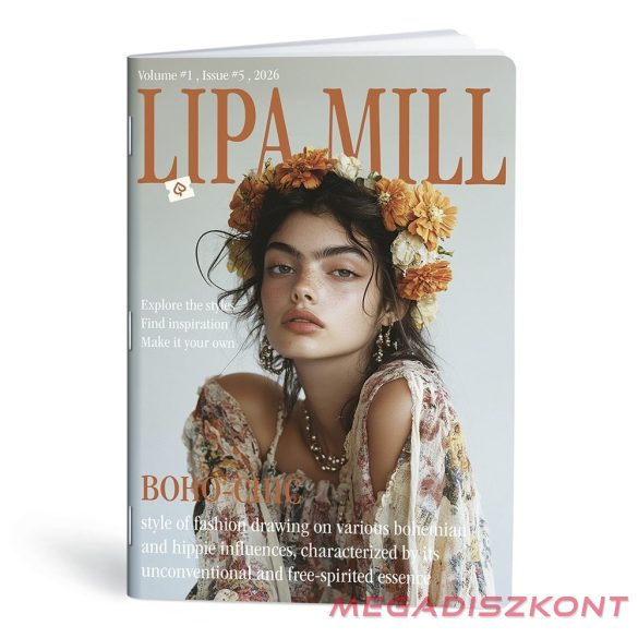 Füzet vonalas LIPAMILL A/4 40 lapos Style magazine