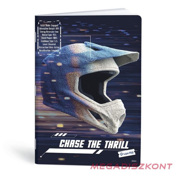 Füzet vonalas LIPAMILL A/4 40 lapos Born to ride