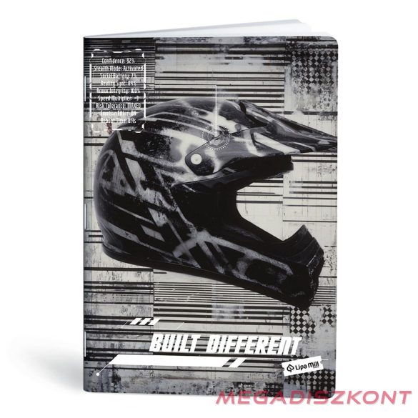 Füzet vonalas LIPAMILL A/4 40 lapos Born to ride