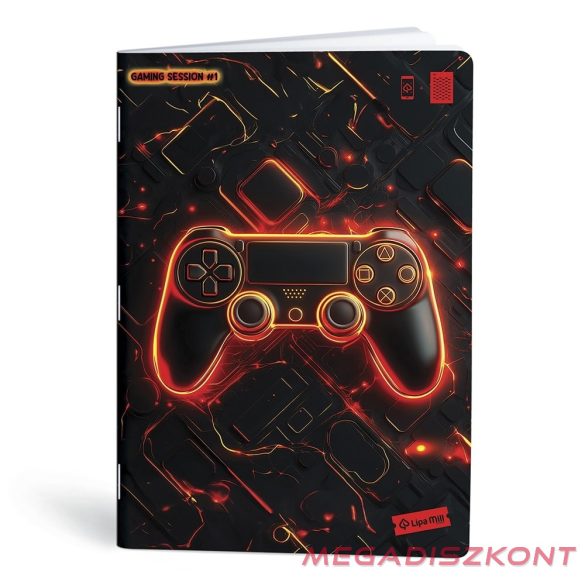 Füzet vonalas LIPAMILL A/4 40 lapos Game on