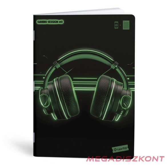 Füzet vonalas LIPAMILL A/4 40 lapos Game on