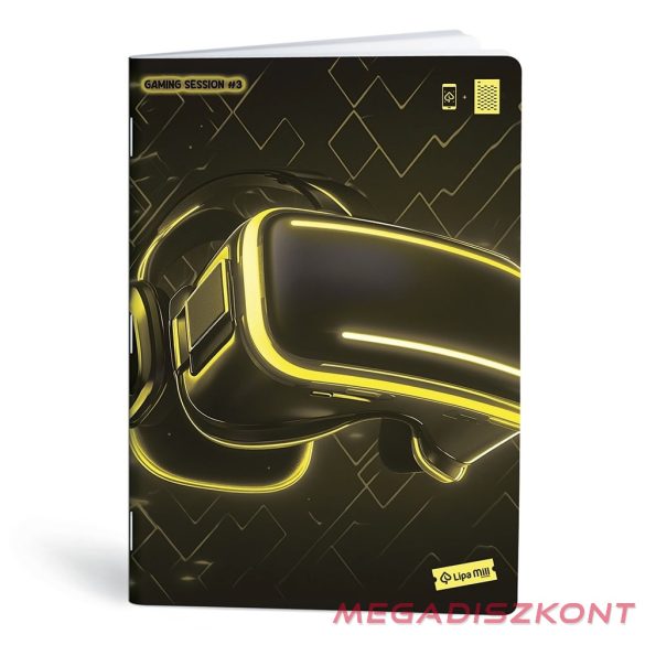 Füzet vonalas LIPAMILL A/4 40 lapos Game on