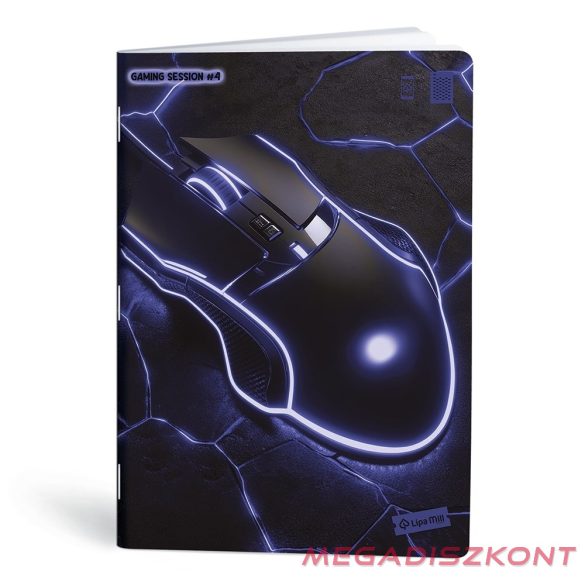 Füzet vonalas LIPAMILL A/4 40 lapos Game on