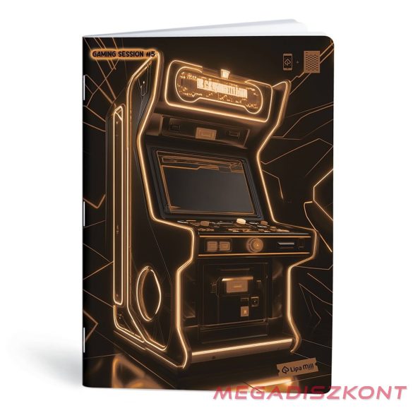 Füzet vonalas LIPAMILL A/4 40 lapos Game on