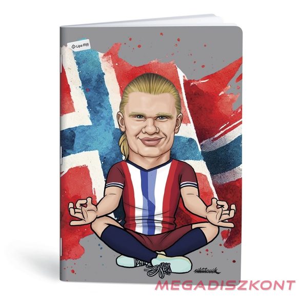 Füzet kockás LIPAMILL A/4 40 lapos Football icons