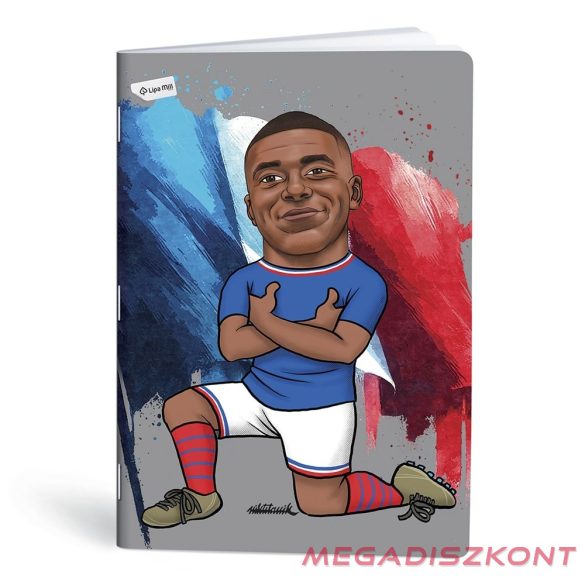 Füzet kockás LIPAMILL A/4 40 lapos Football icons