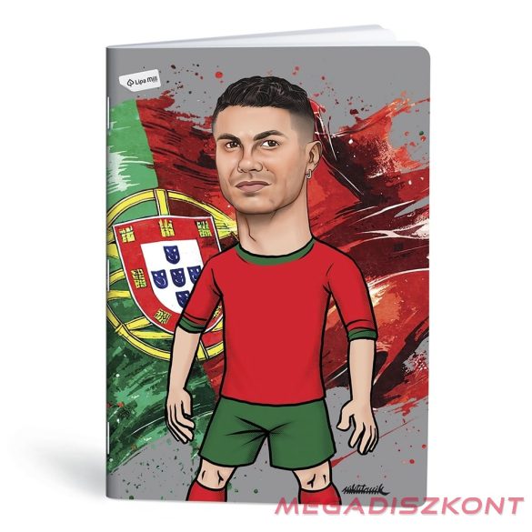 Füzet kockás LIPAMILL A/4 40 lapos Football icons