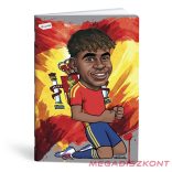 Füzet kockás LIPAMILL A/4 40 lapos Football icons