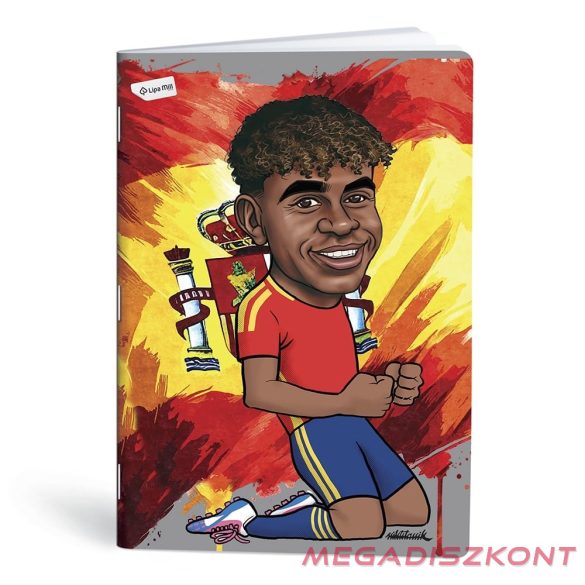 Füzet kockás LIPAMILL A/4 40 lapos Football icons