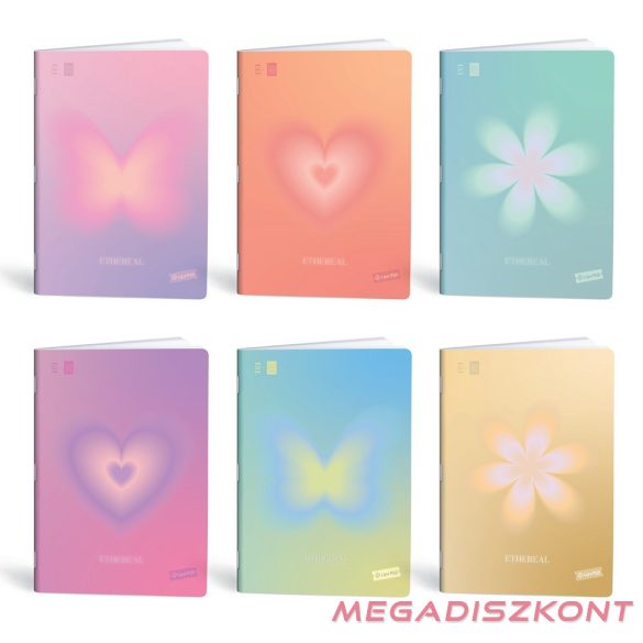 Füzet vonalas LIPAMILL A/4 40 lapos Pastel