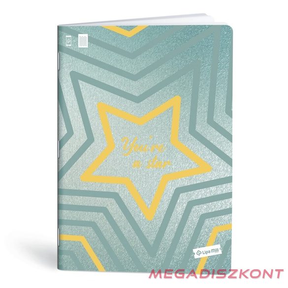 Füzet vonalas LIPAMILL A/4 40 lapos Elegance