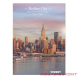 Beírókönyv vonalas STREET A/4 96 lapos Skyline keményfedelű vegyes mintákkal