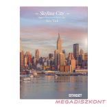 Beírókönyv kockás STREET A/4 96 lapos Skyline keményfedelű vegyes mintákkal