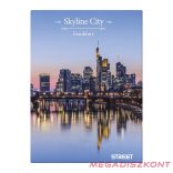 Beírókönyv vonalas STREET A/5 96 lapos Skyline keményfedelű vegyes mintákkal