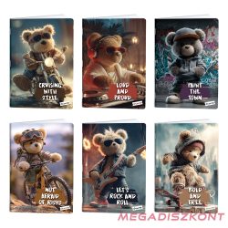 Füzet vonalas LIPAMILL A/4 40 lapos Teddy Bear