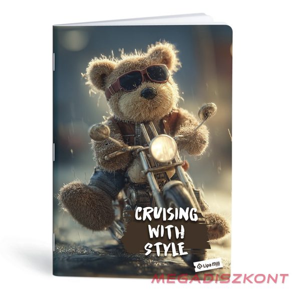 Füzet vonalas LIPAMILL A/4 40 lapos Teddy Bear