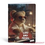 Füzet vonalas LIPAMILL A/4 40 lapos Teddy Bear