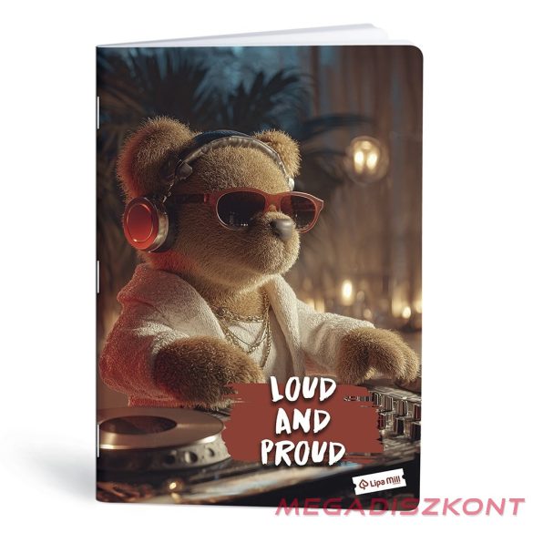 Füzet vonalas LIPAMILL A/4 40 lapos Teddy Bear