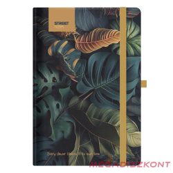   Notesz vonalas STREET Flowers Garden B/5 96 lapos gumis keményfedelű
