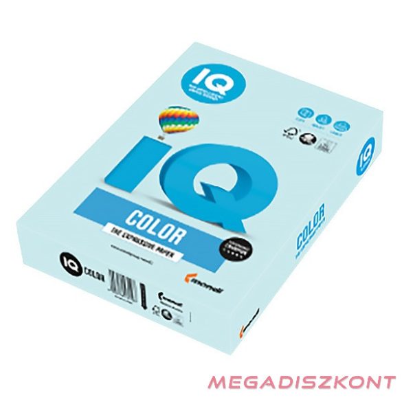 Fénymásolópapír színes IQ Color A/3 80 gr pasztell kék BL29 500 ív/csomag
