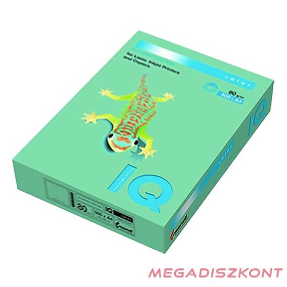 Fénymásolópapír színes IQ Color A/3 80 gr pasztell zöld GN27 500 ív/csomag