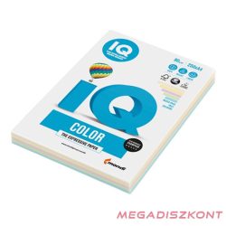   Fénymásolópapír színes IQ Color A/4 80 gr pasztell mix PRB  5x50 ív/csomag