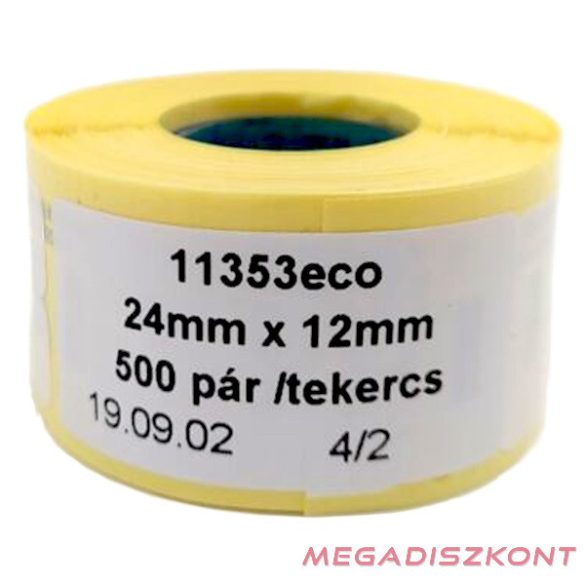 Etikett DYMO Label Writer 12x24 mm 1000 db/tekercs