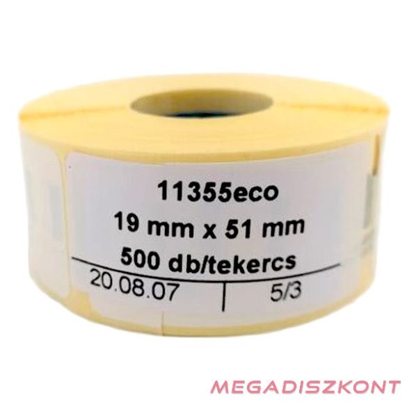 Etikett DYMO Label Writer 19x51 mm 500 db/tekercs