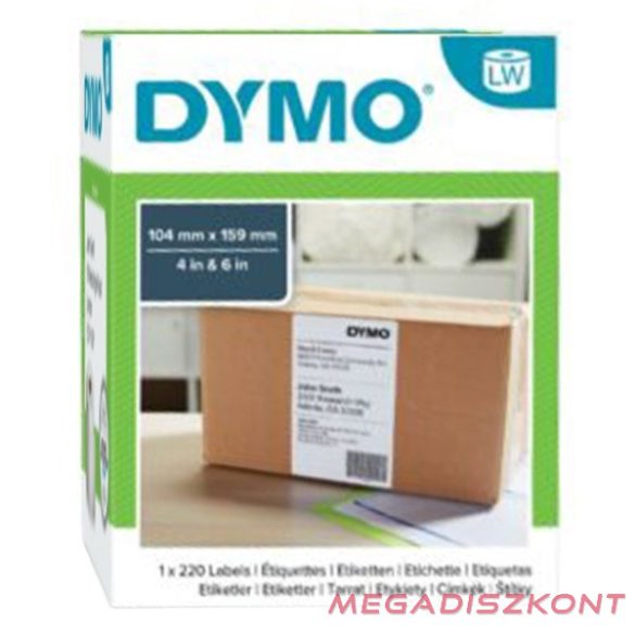 Etikett DYMO Label Writer 104x159 mm 220 db/tekercs